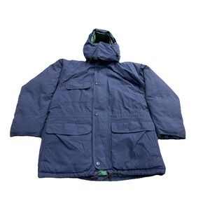 Eddie Bauer Men's Small Ridgeline GoreTex Goose Down Jacket Navy Blue USA 3h